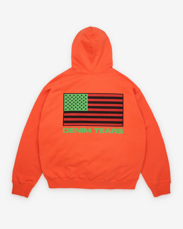 Denim Tears - Men's Pan African Zip Hoodie - (Orange)