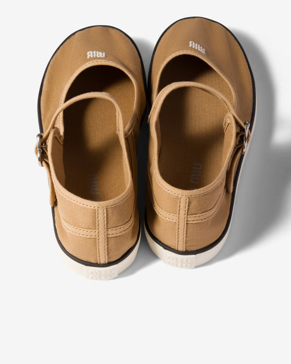 Miu Miu - Women's Drill Ballerinas - (Malt Beige)