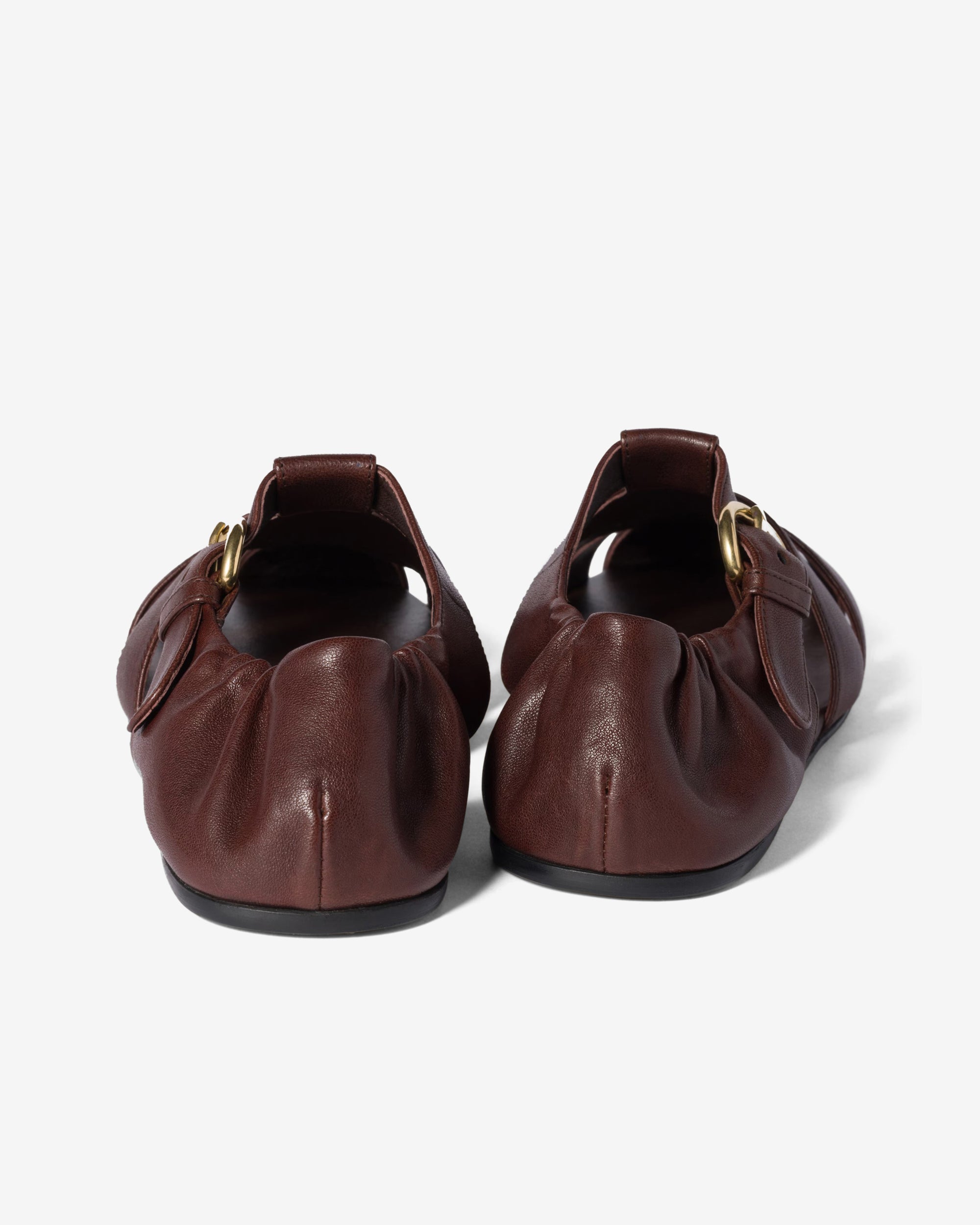 Miu Miu - Women's Ruches Fisherman Sandals - (Briarwood) view 3, Click to Zoom in