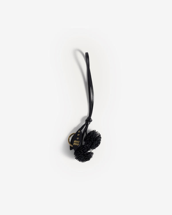 Miu Miu - Leather Key Ring Trick - (Black)