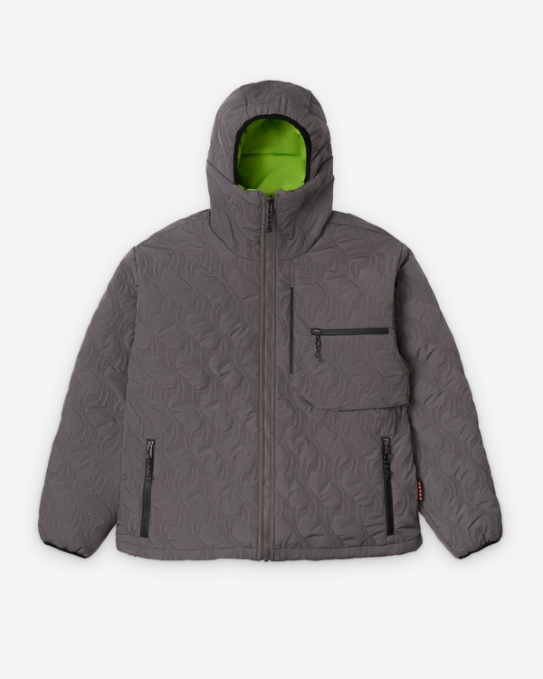Cease - Men's C's Parka - (Steel/Green)