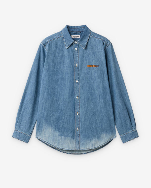 Miu Miu - Women's Chambray Shirt - (Sapphire Blue)