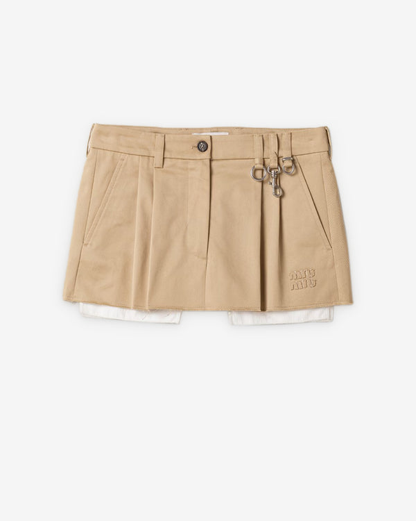 Miu Miu - Women's Chino Miniskirt - (Cord)