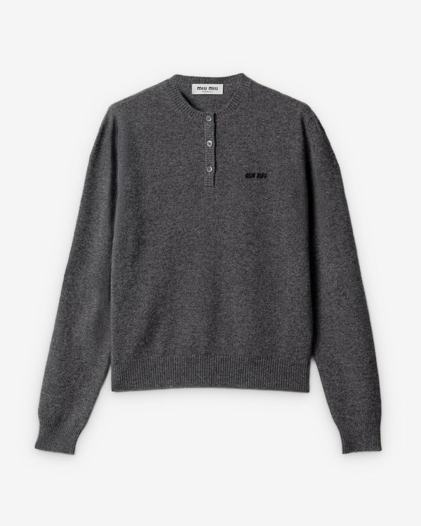 Miu Miu - Women's Cashmere Sweater - (Slate Gray)