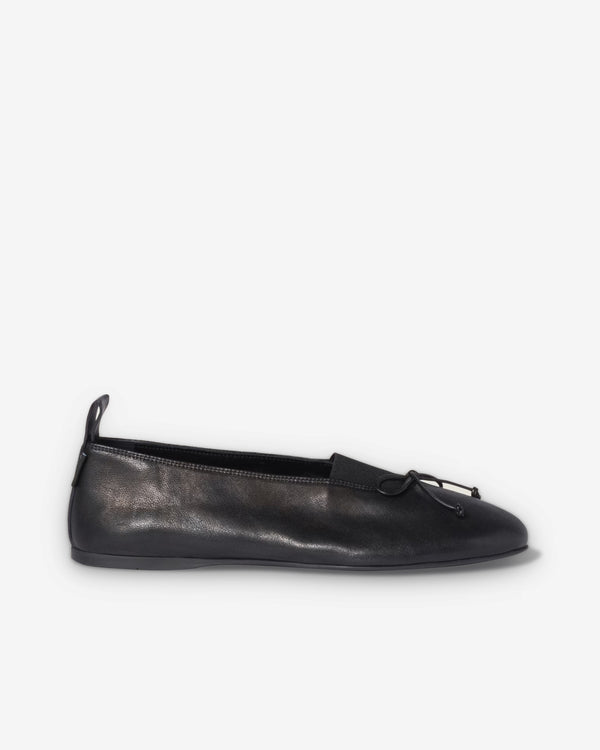 Miu Miu - Women’s Élan Nappa Leather Ballerinas - (Black)