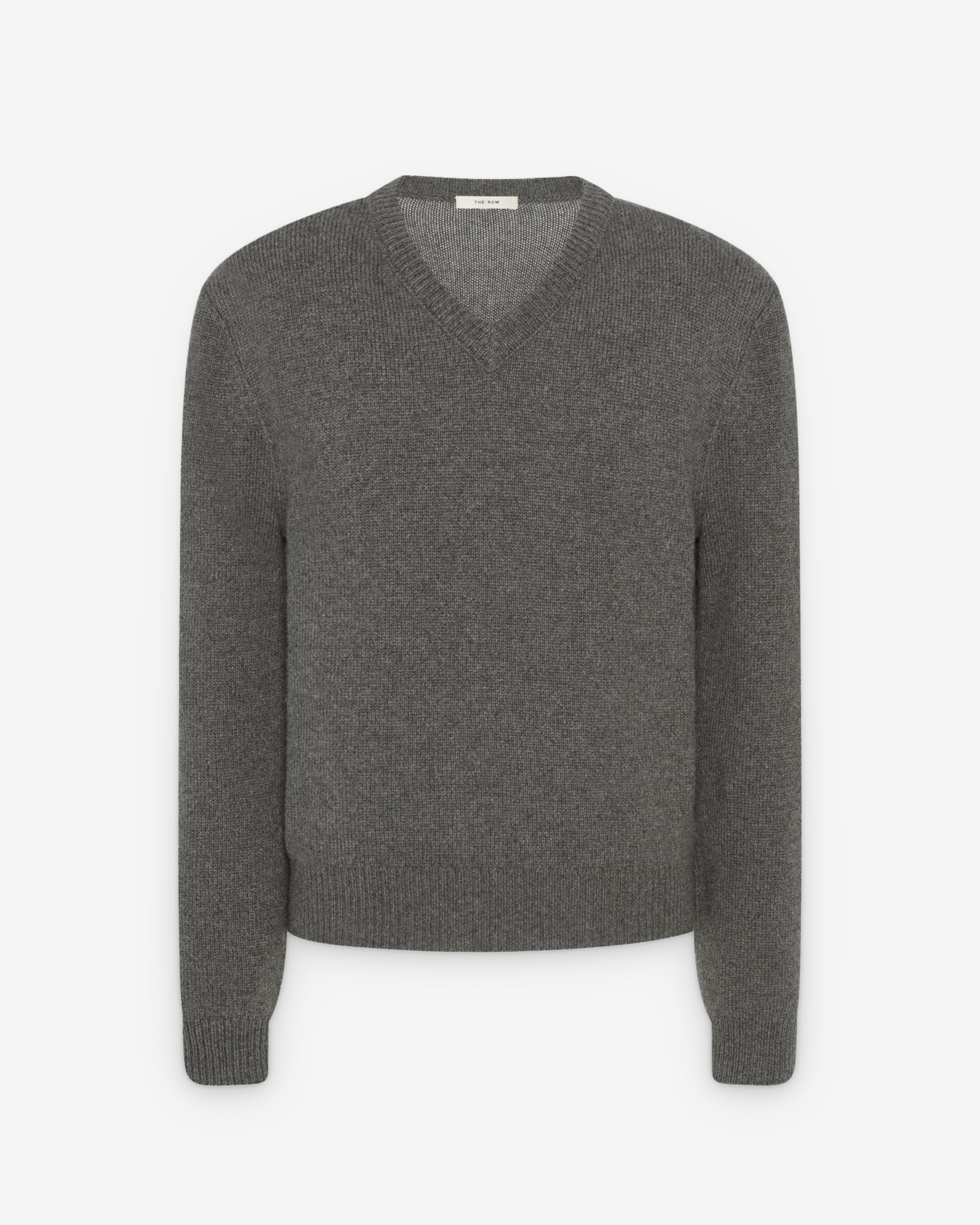 The Row: Men's Horik Sweater (Grey Melange) | Dover Street Market