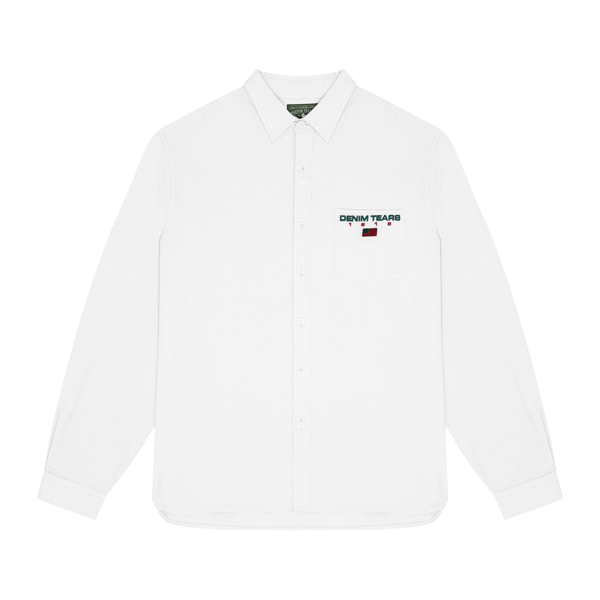 Denim Tears - Men’s Denim Sport Oxford Shirt - (White) view 1