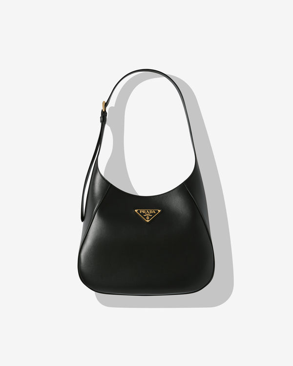 Prada - Women's Large Leather Handbag - (Black)
