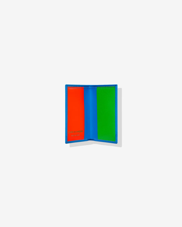 CDG Wallet - Super Fluo Bifold Wallet - (Blue SA6400SF)