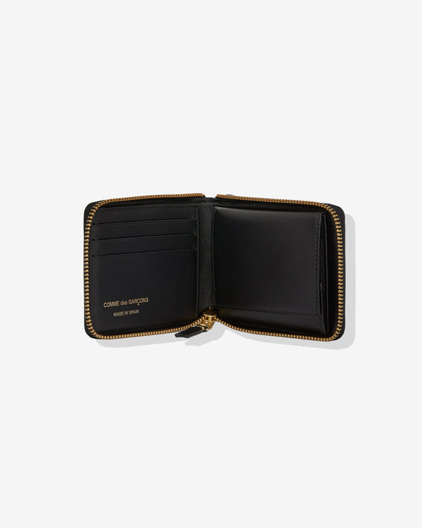 CDG Wallet - Classic Leather Full Zip Around Wallet - (Black SA7100)