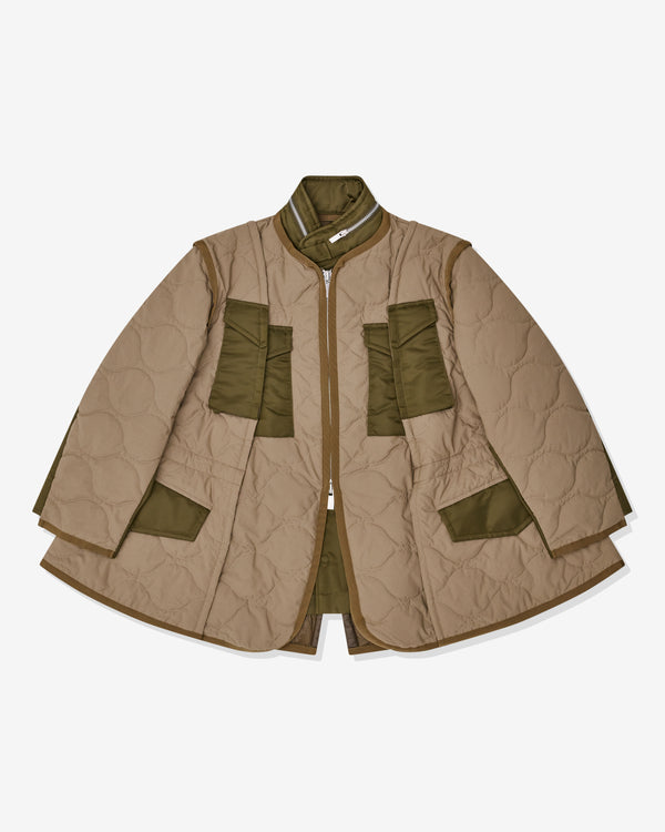 sacai - Women's Quilted Coat - (Beige)