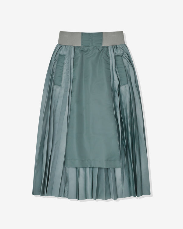 Sacai - Women's Nylon Twill Skirt - (Blue)