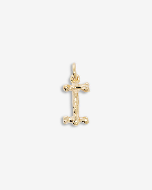 The Great Frog - Letter I Alphabones Pendant - (Gold)