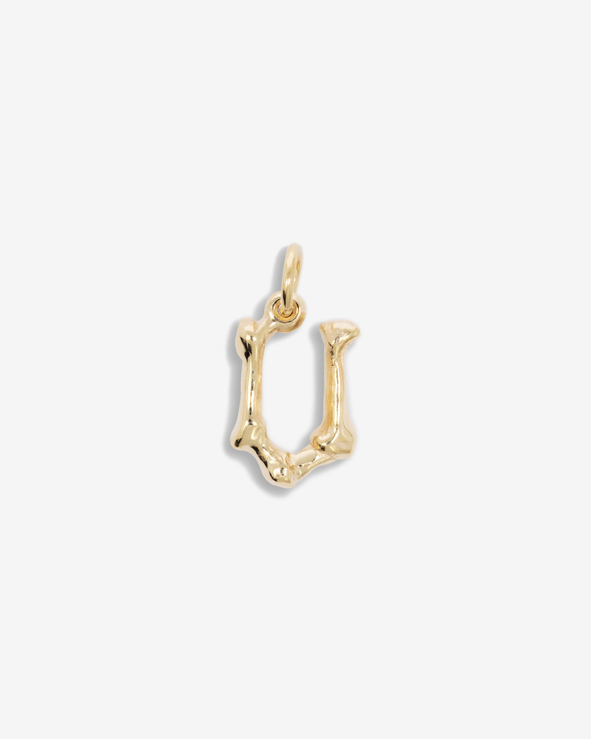 The Great Frog: Letter U Alphabones Pendant (Gold) DSML E-SHOP