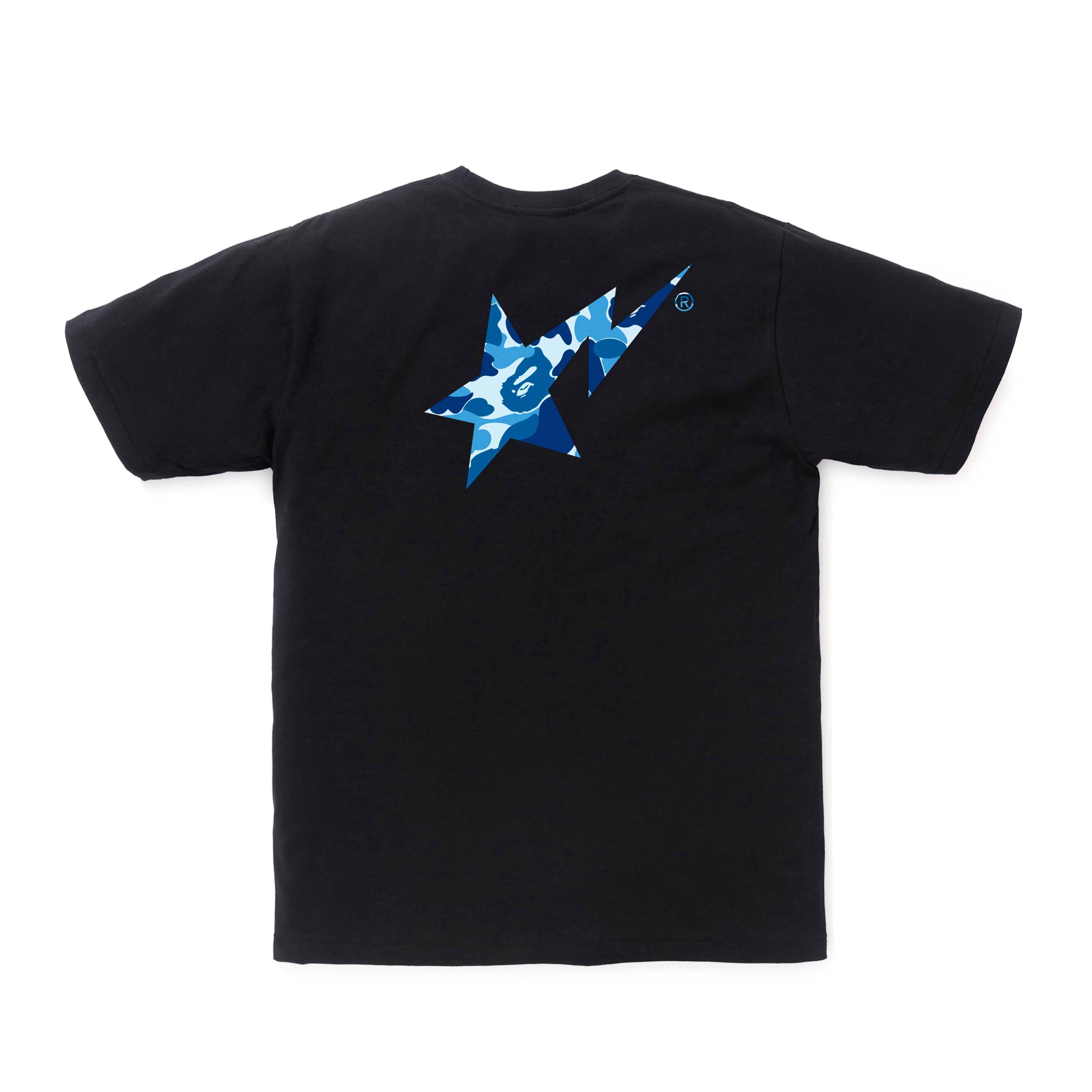 A BATHING APE® - ABC Camo Bape STA Logo Tee - (Black/Blue)