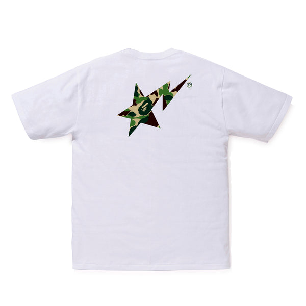 A BATHING APE® - ABC Camo Bape Sta Logo Tee - (White/Green)