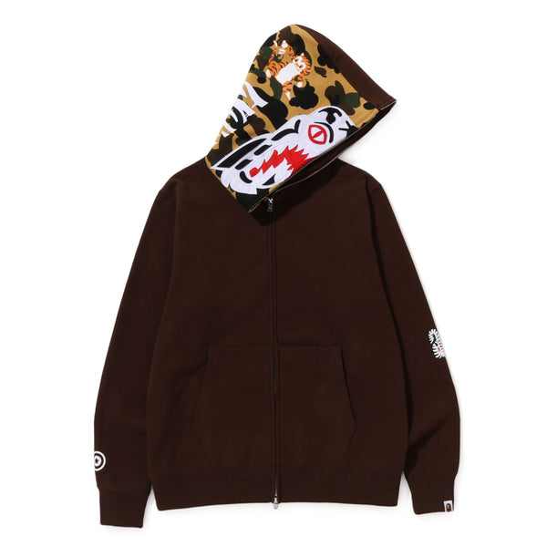 A BATHING APE® - 1st Camo Tiger Full Zip Hoodie - (Brown)
