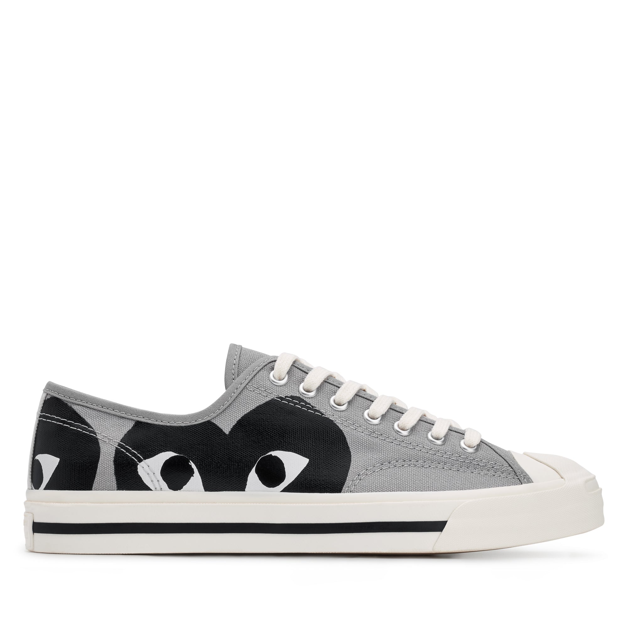 Play Converse - Low Top Black Heart Jack Purcell Sneakers - (Black) view 1