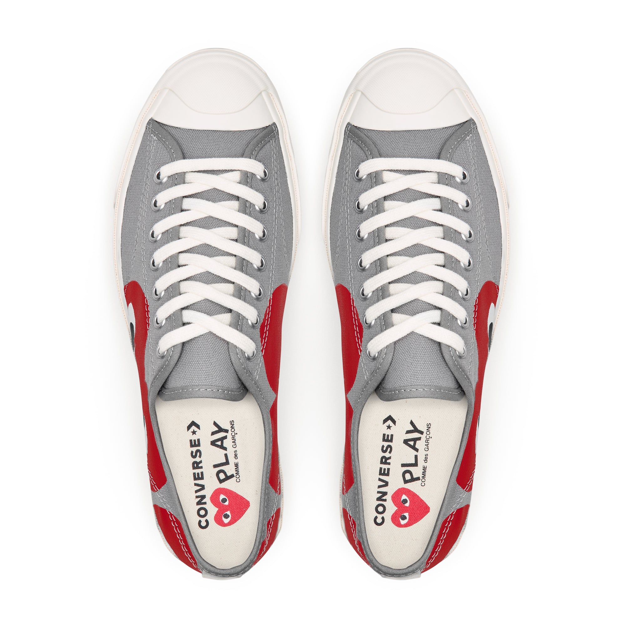 Play Converse - Low Top Red Heart Jack Purcell Sneakers - (Red) view 4
