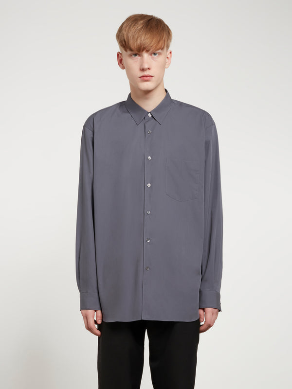 CDG Shirt Forever - Wide Fit Cotton Shirt - (Grey)
