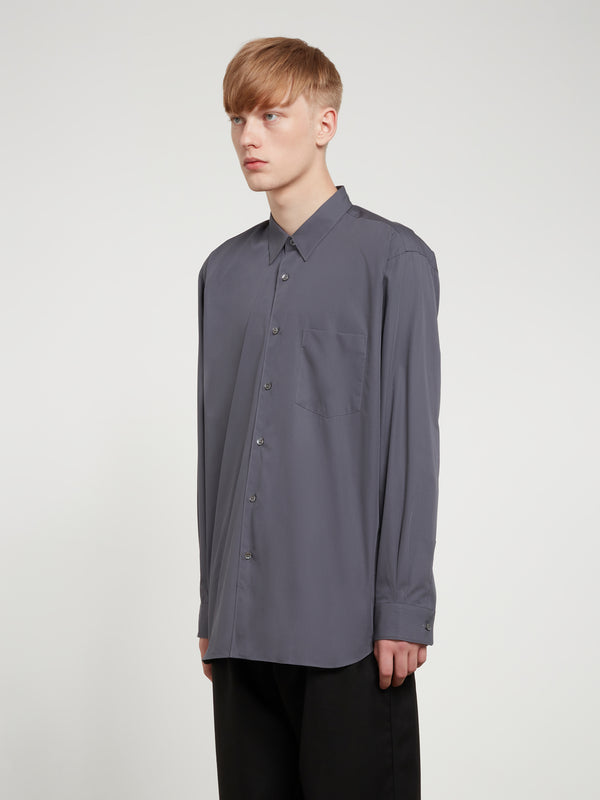 CDG Shirt Forever - Wide Fit Cotton Shirt - (Grey)