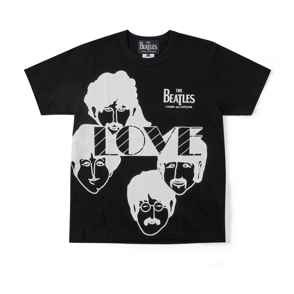 CDG Beatles - 4 Faces T-Shirt - (Black)
