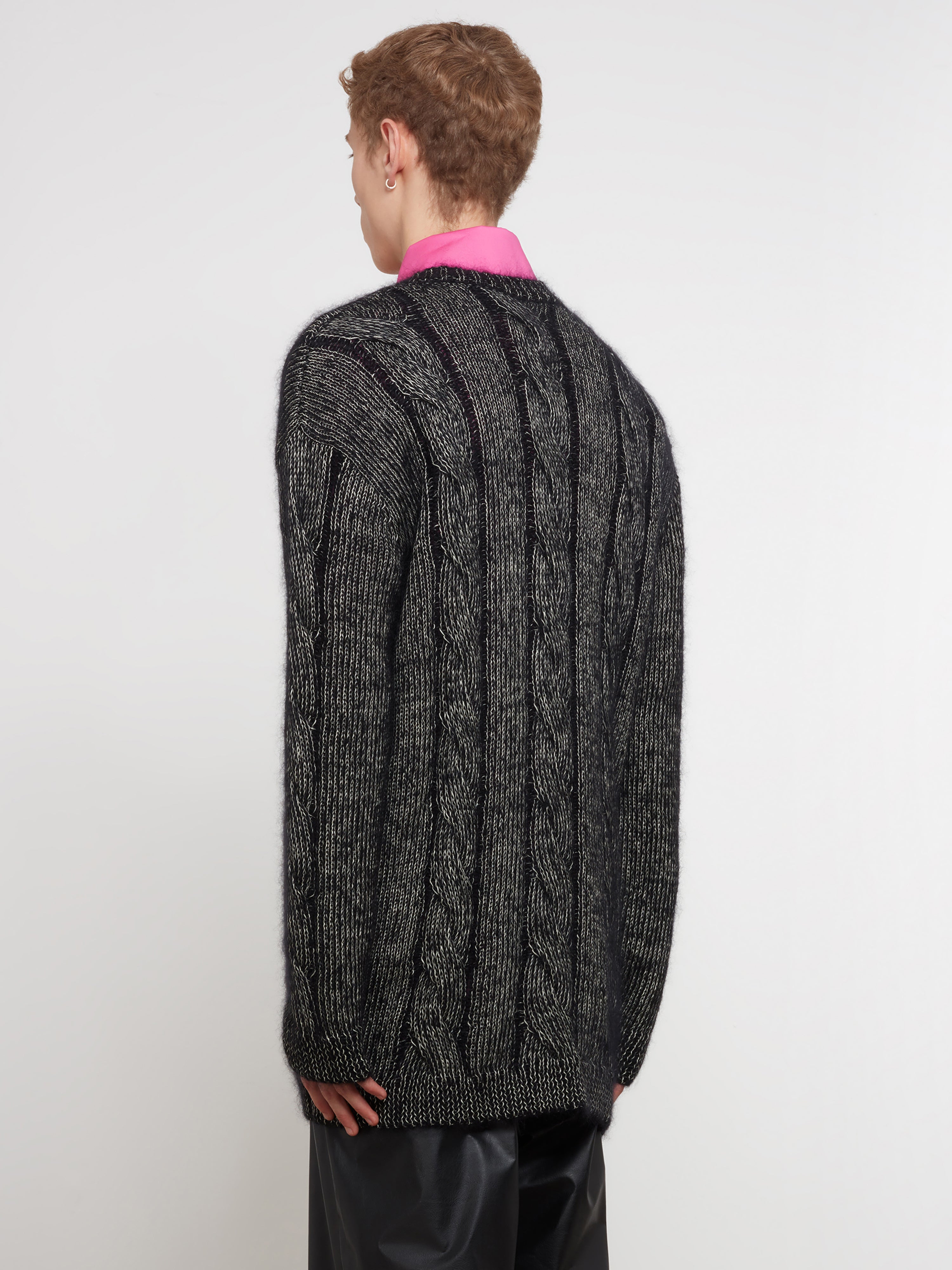 Walter Van Beirendonck Men's 3D Oversized Knit (Black) | Dover