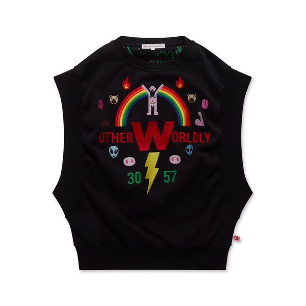 Walter Van Beirendonck - Men’s Embroidered Rainbow Vest - (Black)