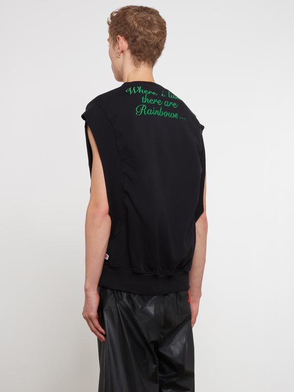 Walter Van Beirendonck - Men’s Embroidered Rainbow Vest - (Black)