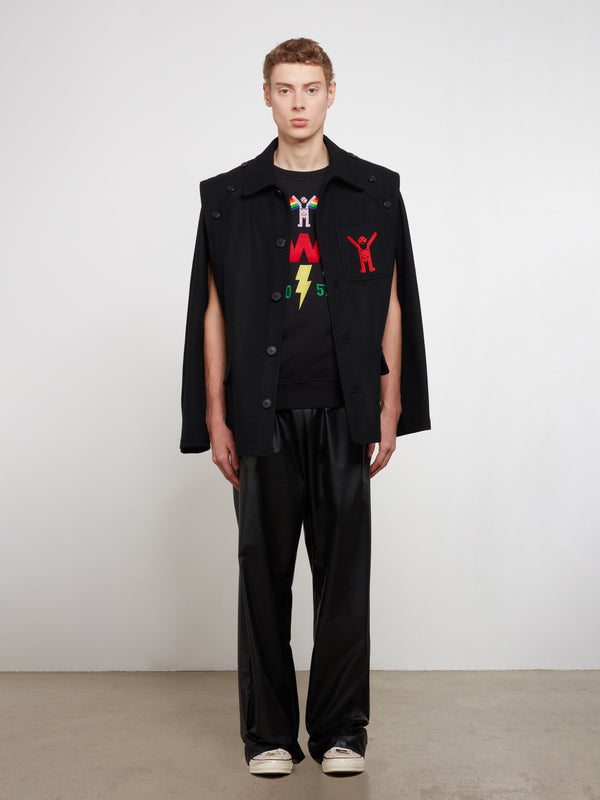 Walter Van Beirendonck - Men’s Embroidered Rainbow Vest - (Black)