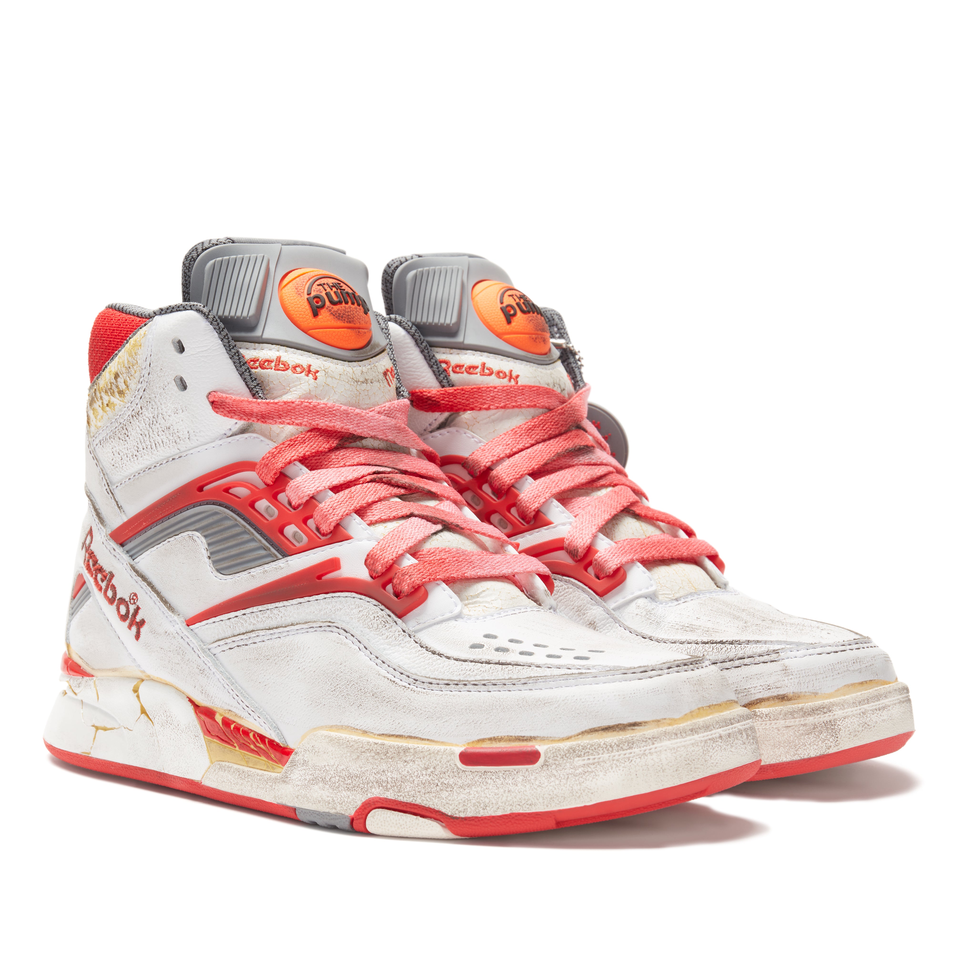 Martin Margiela - Reebok TZ Pump Deadstock Sneakers - (White/Red)