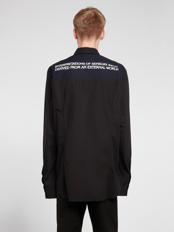 Raf Simons - Men’s Bicolour Americano Shirt Print - (Black/Night)