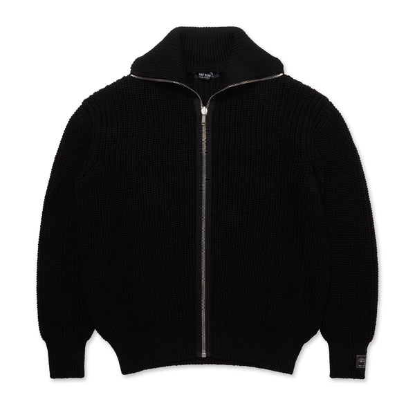 Raf Simons - Men’s Bulky Knit Turtleneck Cardigan - (Black)
