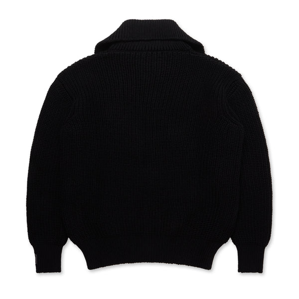 Raf Simons - Men’s Bulky Knit Turtleneck Cardigan - (Black)