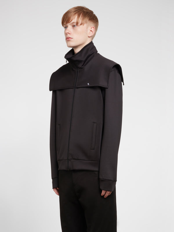 Raf Simons - Men’s Zip Up Track Jacket With Storm Flaps - (Black)