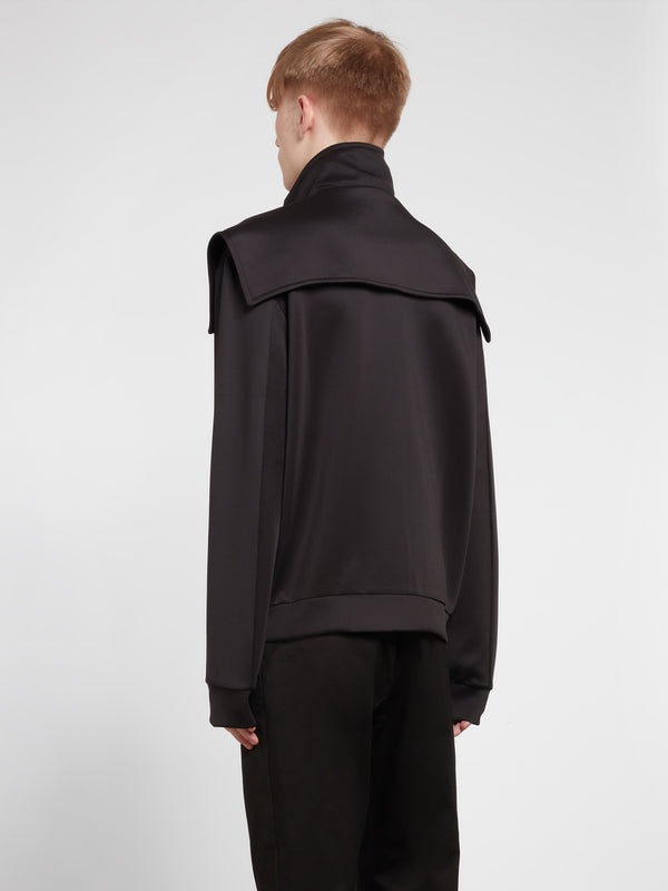 Raf Simons - Men’s Zip Up Track Jacket With Storm Flaps - (Black)