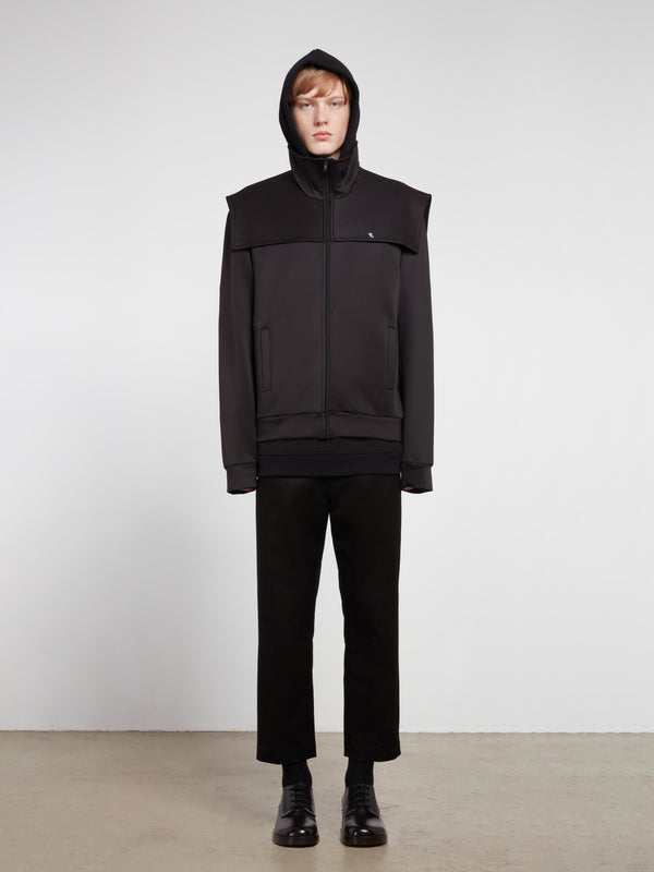 Raf Simons - Men’s Zip Up Track Jacket With Storm Flaps - (Black)