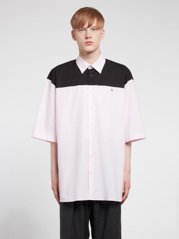 Raf Simons - Men’s Americano Bicolor Shirt - (Light Pink)