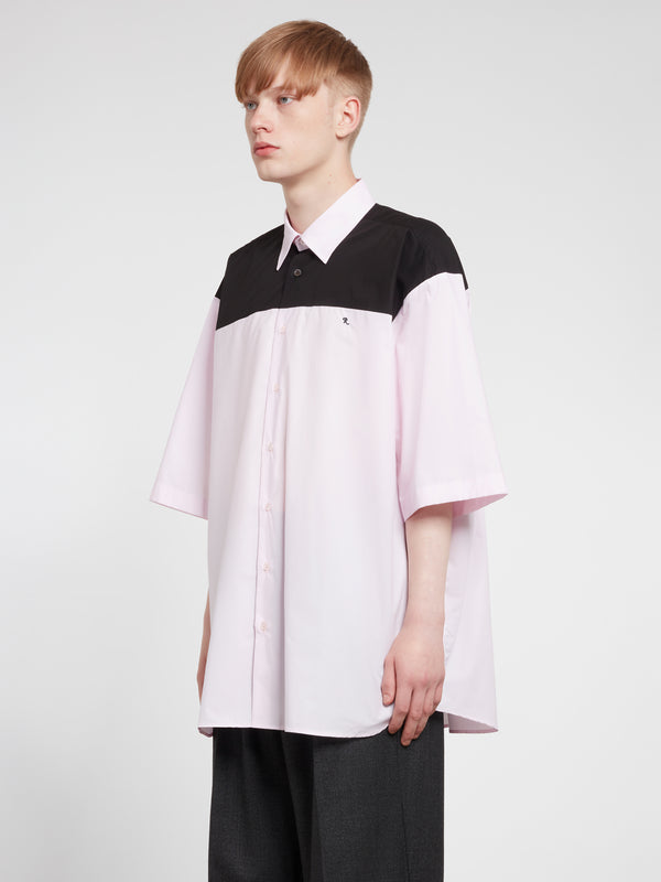 Raf Simons - Men’s Americano Bicolor Shirt - (Light Pink)