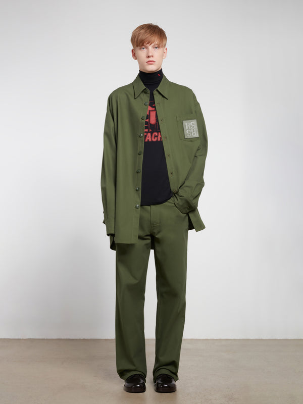 Raf Simons - Men’s Wide Fit Denim Workwear Pants - (Khaki)