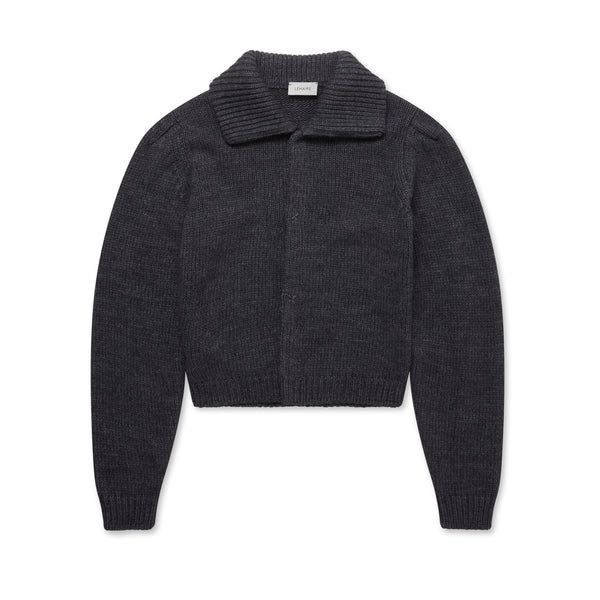 Lemaire - Women’s Cardigan With Snaps - (Steel/Grey Melange)