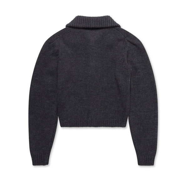 Lemaire - Women’s Cardigan With Snaps - (Steel/Grey Melange)