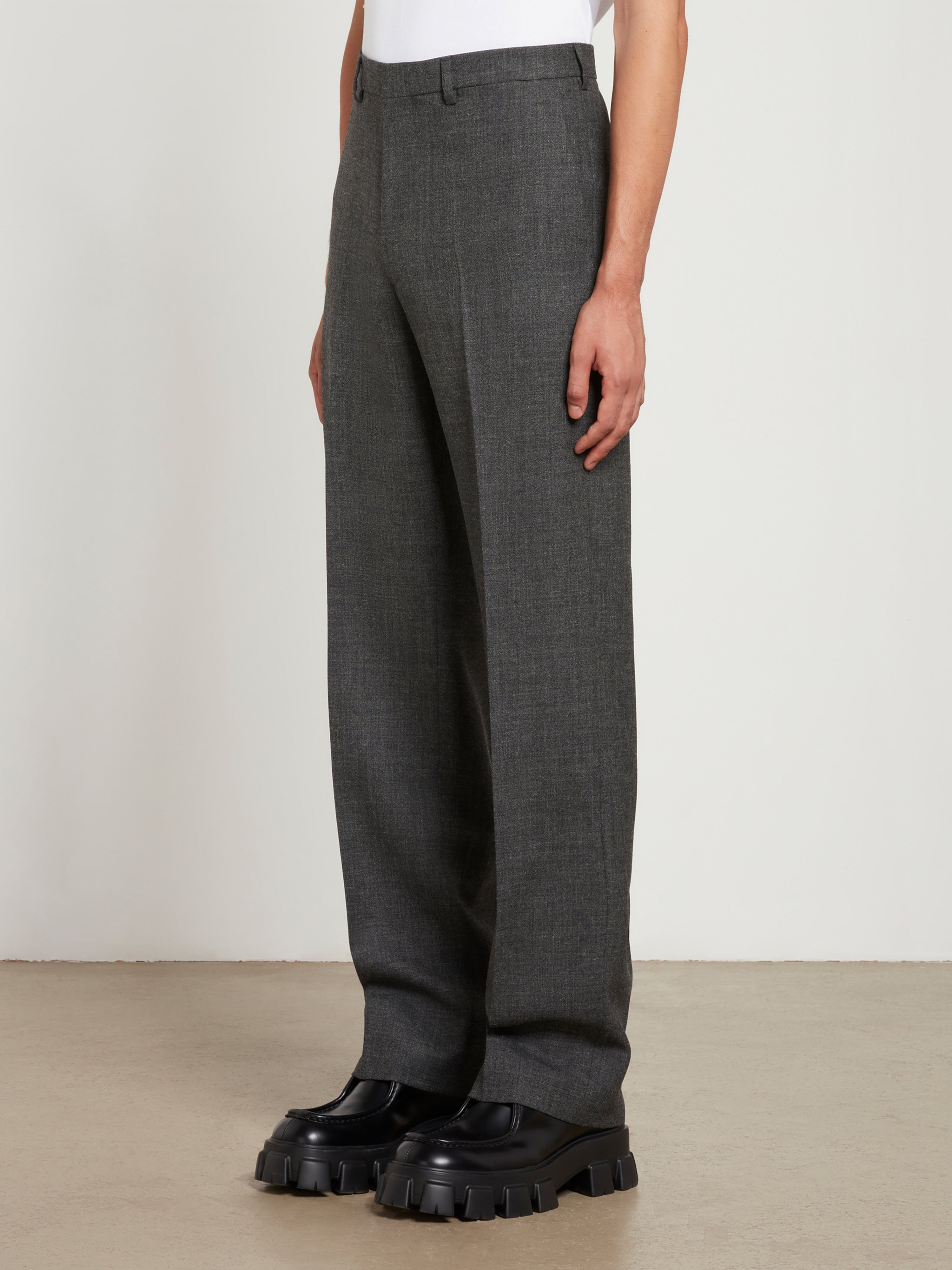 Prada - Men’s Wool Pants - (Slate Grey)