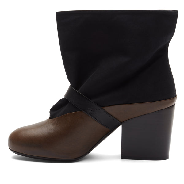 Lemaire - Women’s Canvas Mid Boot - (Black/Mushroom)