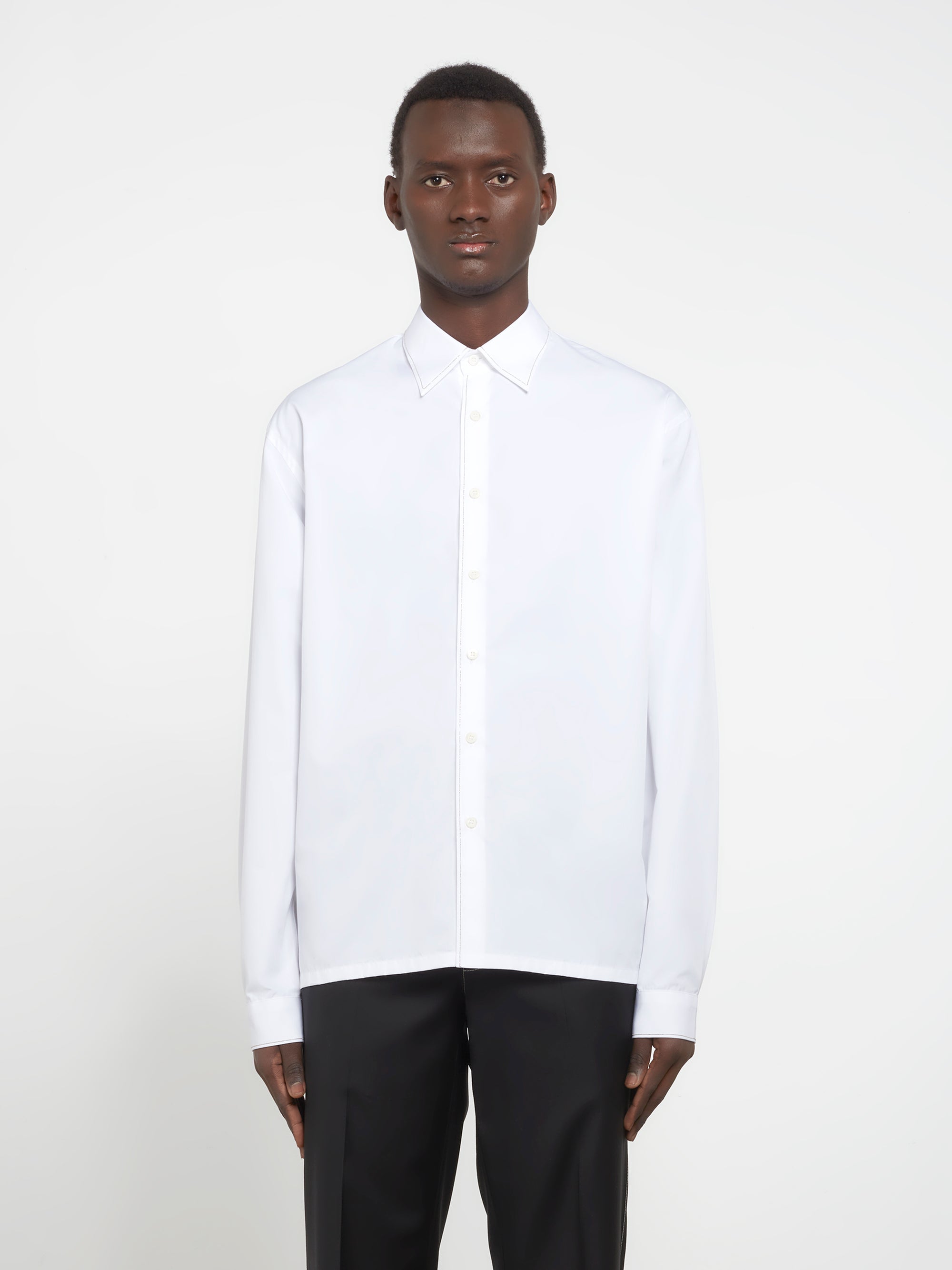 Prada - Men’s Cotton Shirt - (White) view 1