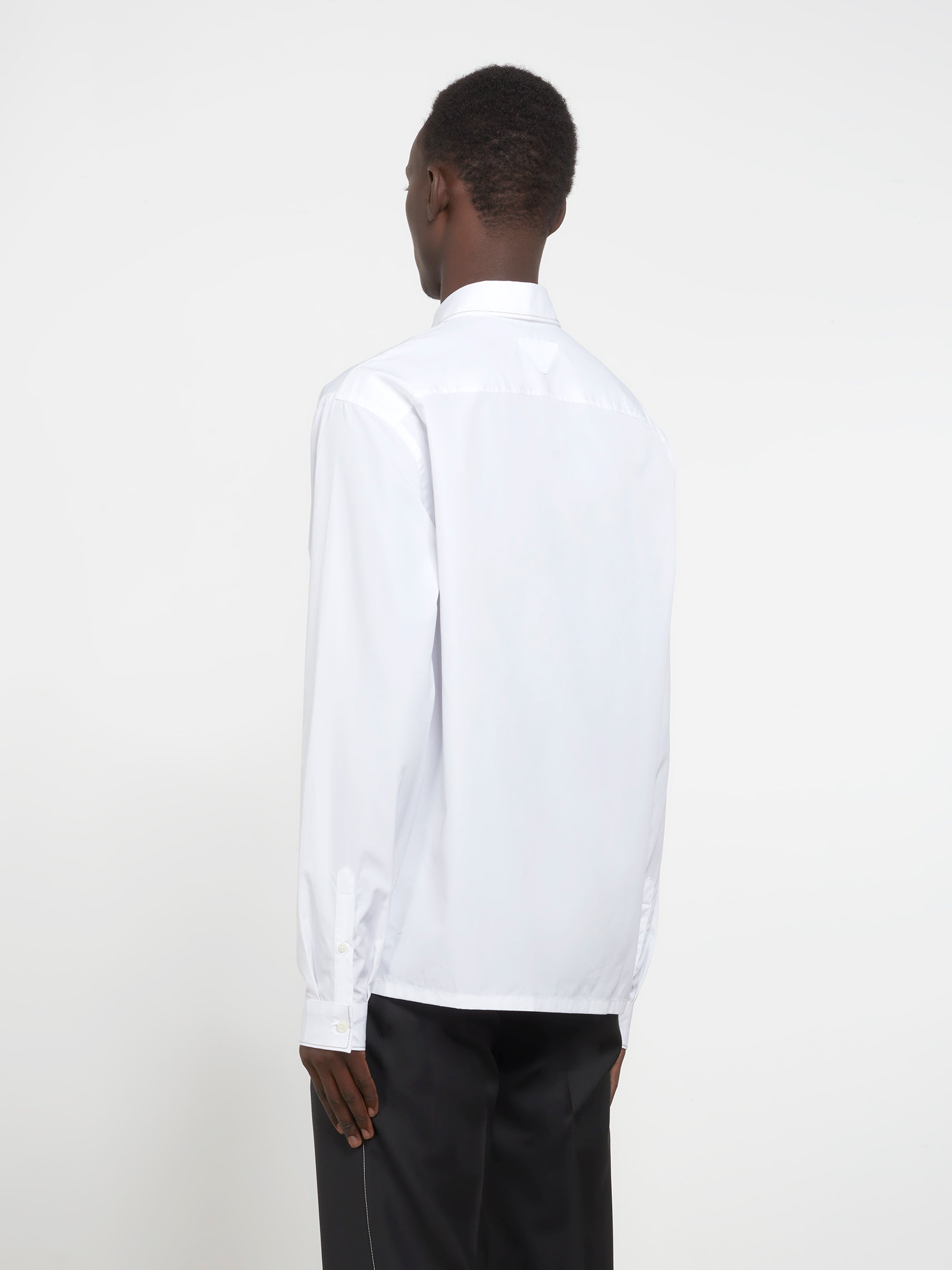 Prada - Men’s Cotton Shirt - (White) view 3