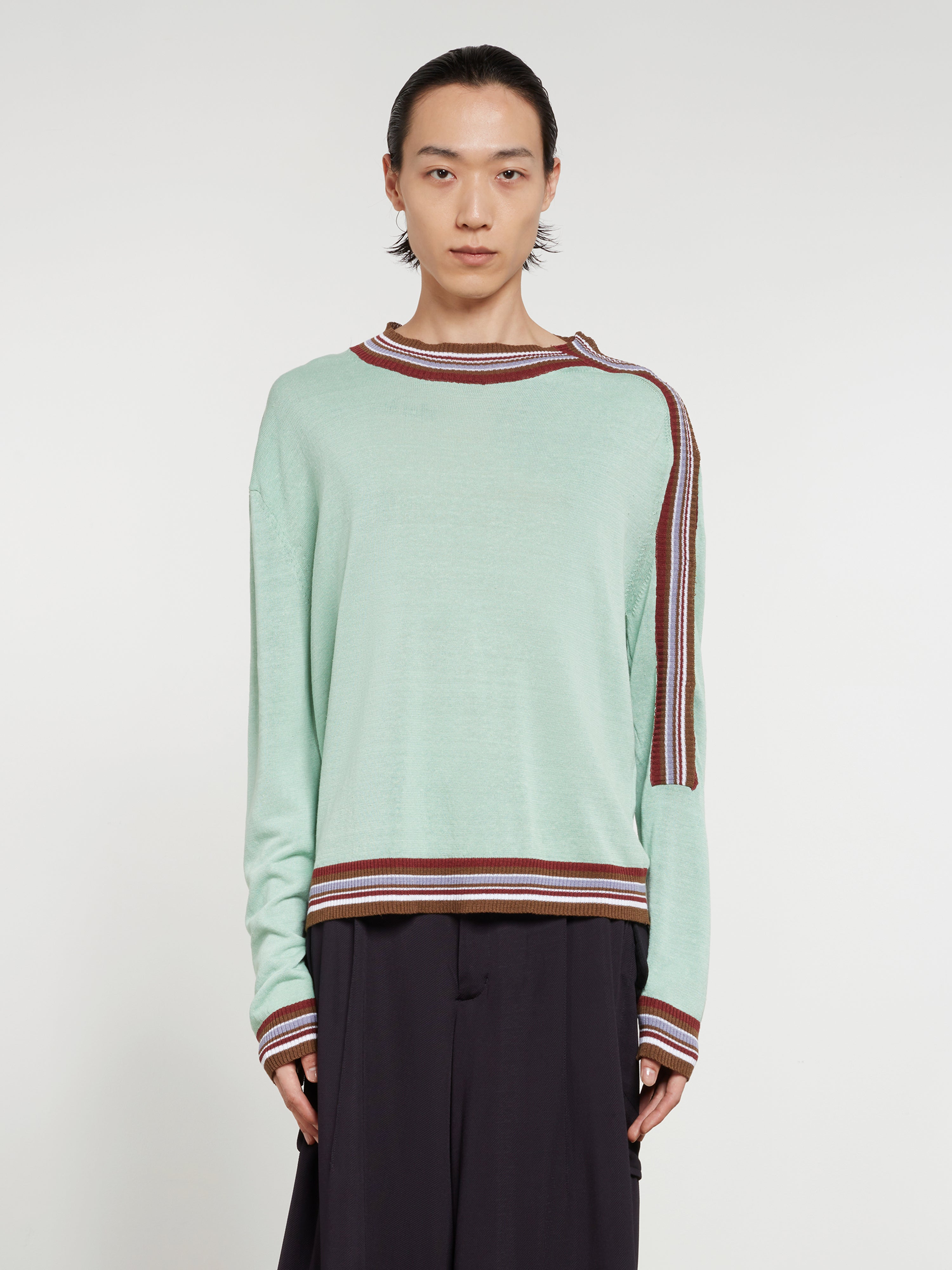 Kiko Kostadinov Men's Ria Henley Knit (Mint Green) | Dover Street