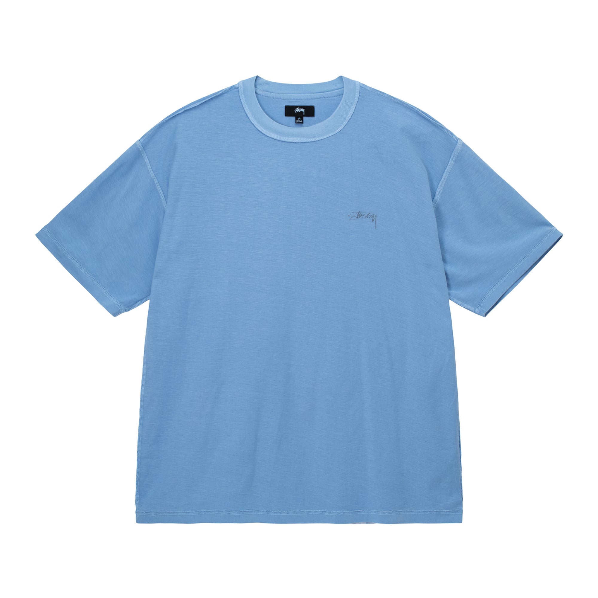 Stussy - Pig. Dyed Inside Out Crew - (Blue) view 1