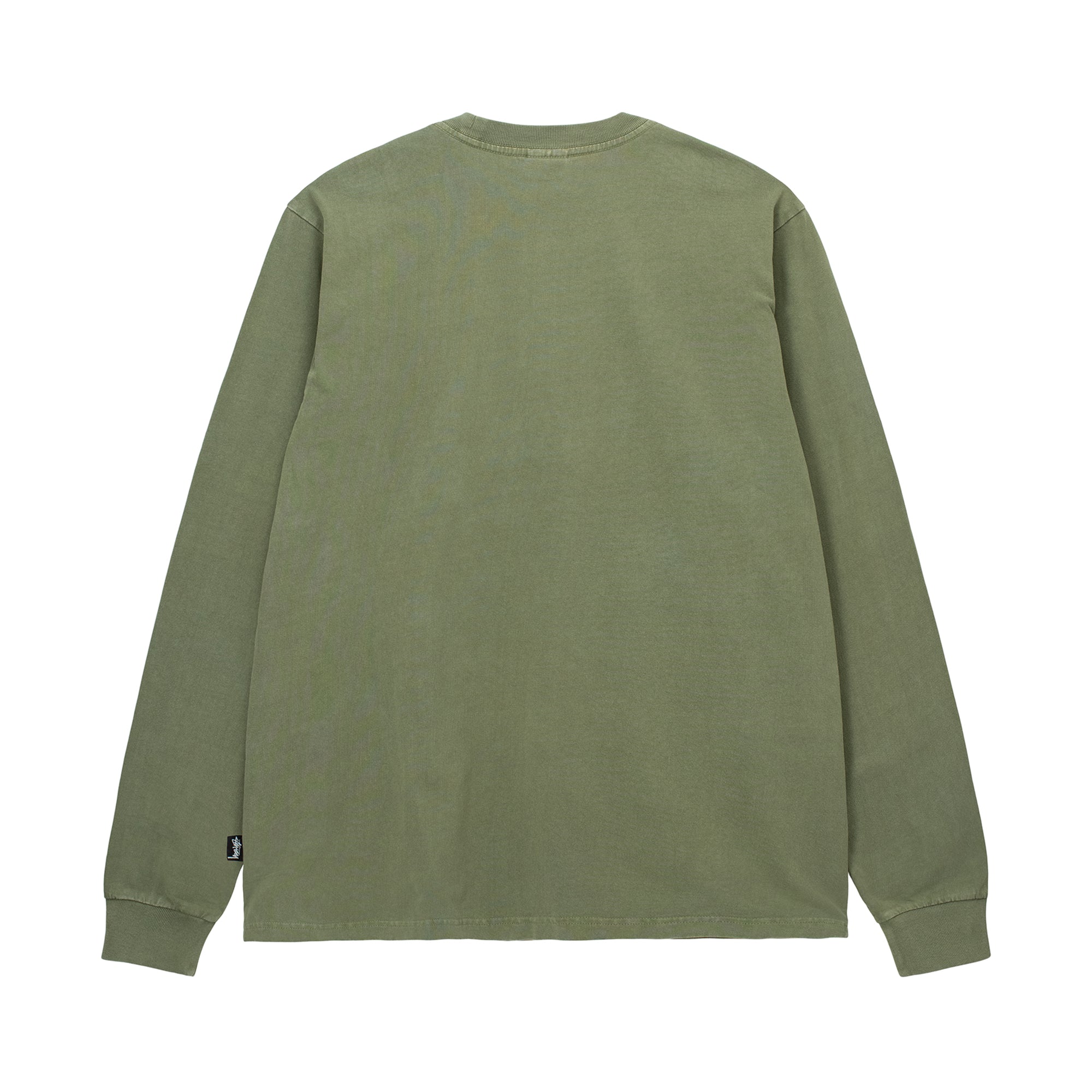 Stussy - Pigment Dyed Ls Crew - (Olive) view 2