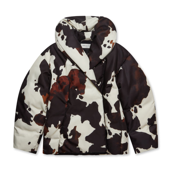 Dries Van Noten - Women’s Cow Print Jacket - (Ecru)